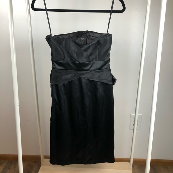 NWT White House Black Market Black Strapless Cocktail Dress 00 - Picture 5 of 10